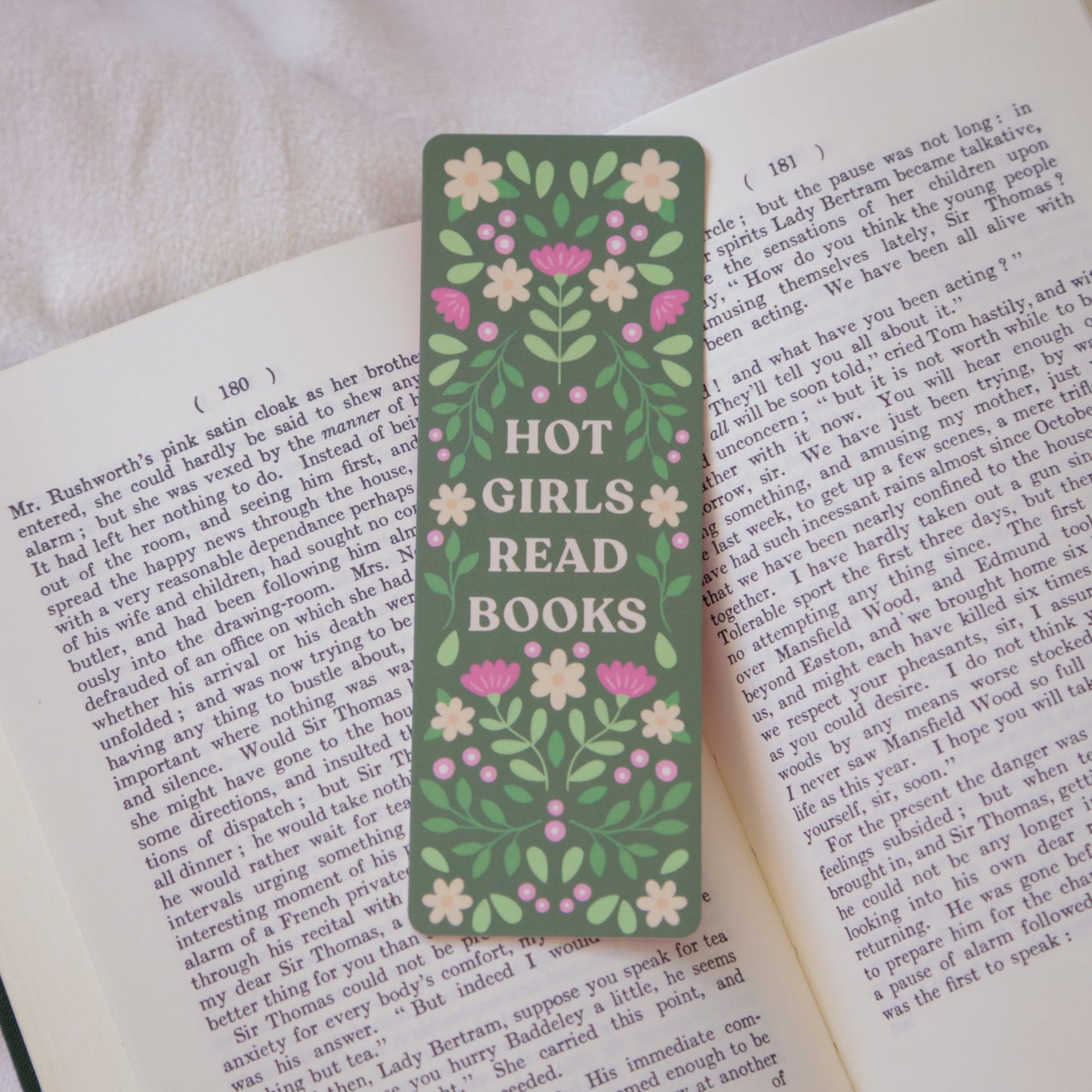 "Hot Girls Read Books" Bookmarks