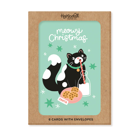 Naughty Christmas Cats, Pack of 6 Christmas Cards