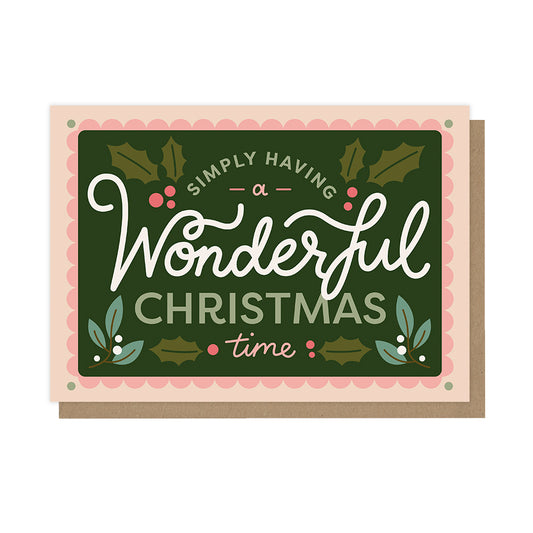 Wonderful Christmas Time, Christmas Singles Cards - HOP066