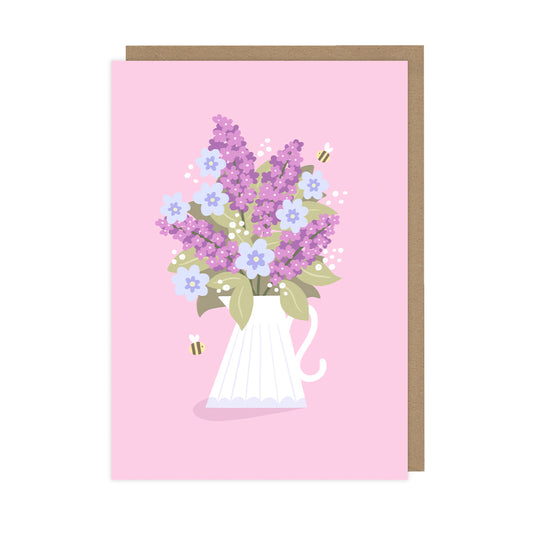 Lilacs Greetings Card, Everyday Blank Art Card - HOP078