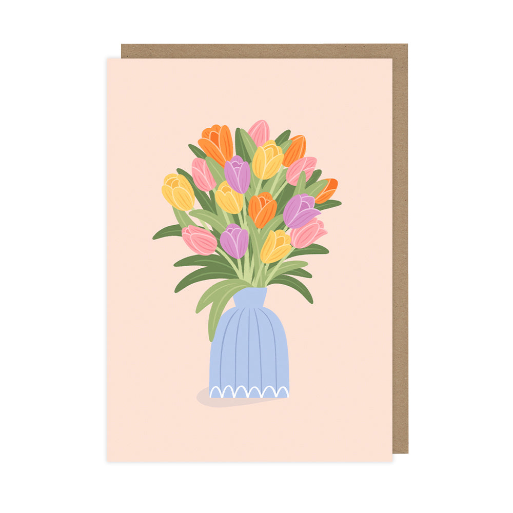 Tulips Greetings Card, Everyday Blank Art Card - HOP079