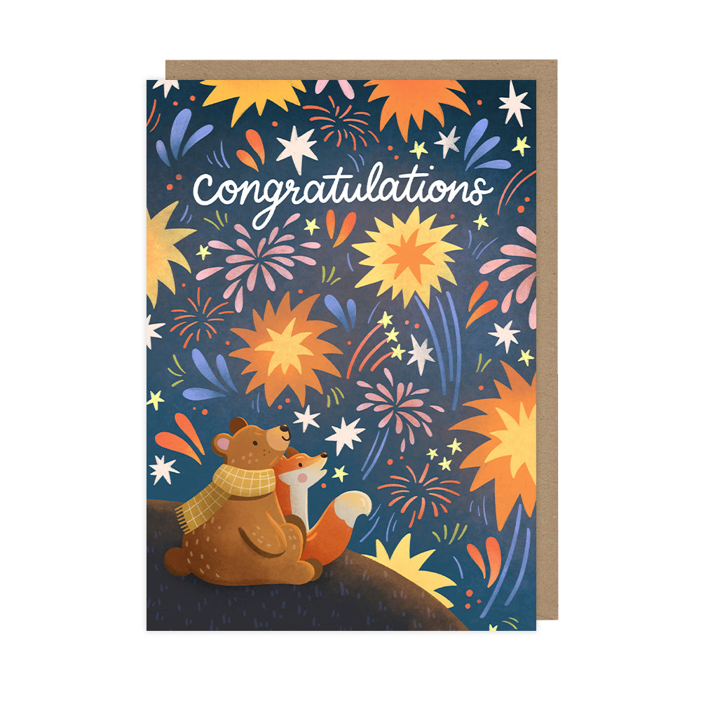 Fireworks Congratulations Cards - HOP081