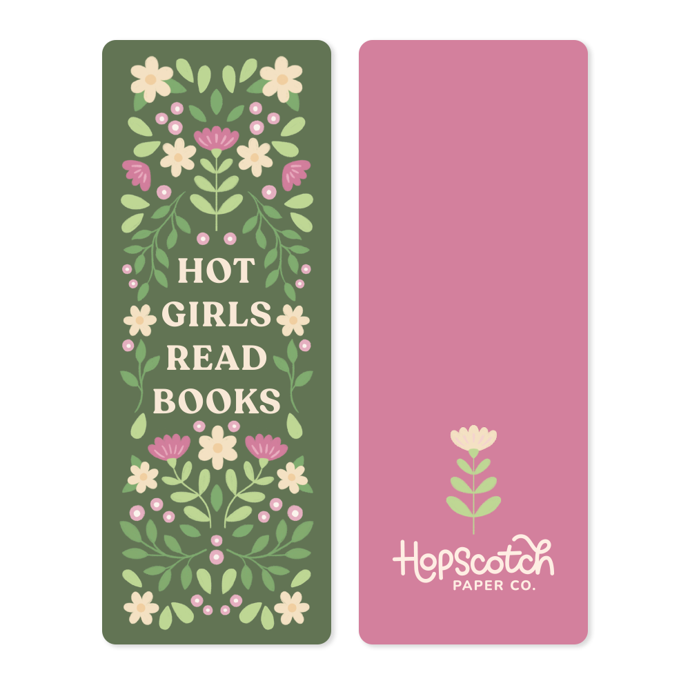 "Hot Girls Read Books" Bookmarks