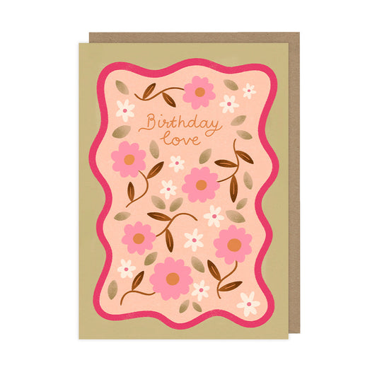 Birthday Love, Foiled Birthday Cards - HOP002