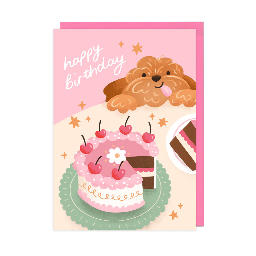 Dog & Cake, Birthday Cards - HOP038