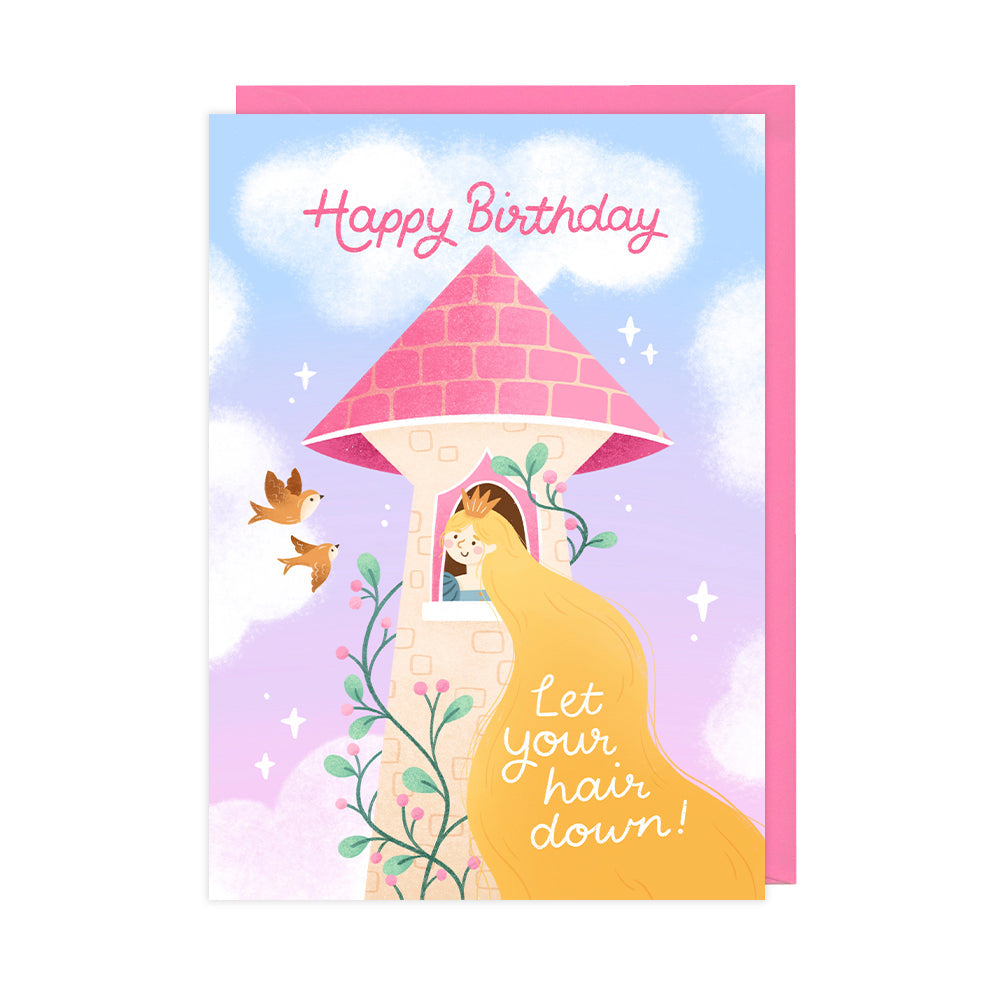 Hair Down Princess, Birthday Cards - HOP039